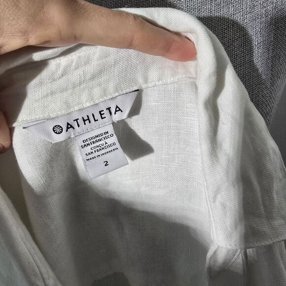 ATHLETA linen Wrap Dress - Picture 5 of 6